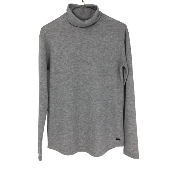 Roots Heathered Light Grey Lightweight Longsleeve Turtleneck Loose fit size XS - Picture 1 of 13